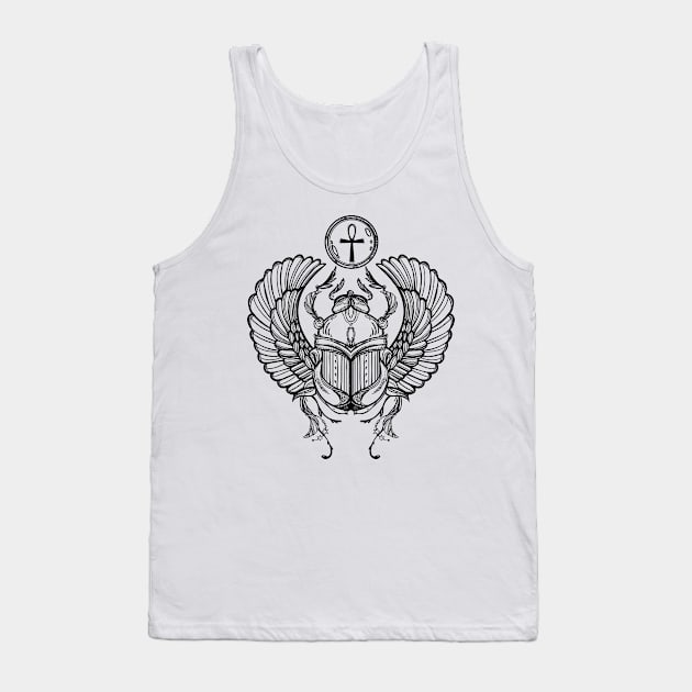 Scarab (sacred symbol) Tank Top by DISOBEY